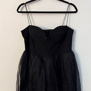 CHIC ME Fit and flare Tulle Midi Dress Size XL spaghetti straps